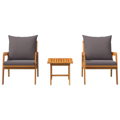 Bistrogarnitur Braun 45 x 45 x 38cm Massivholz Akazie