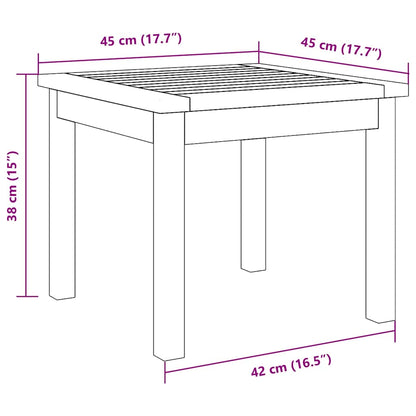Beistelltisch Braun Massivholz Akazie