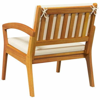 Gartenstuhl 2 pcs Braun Massivholz Akazie