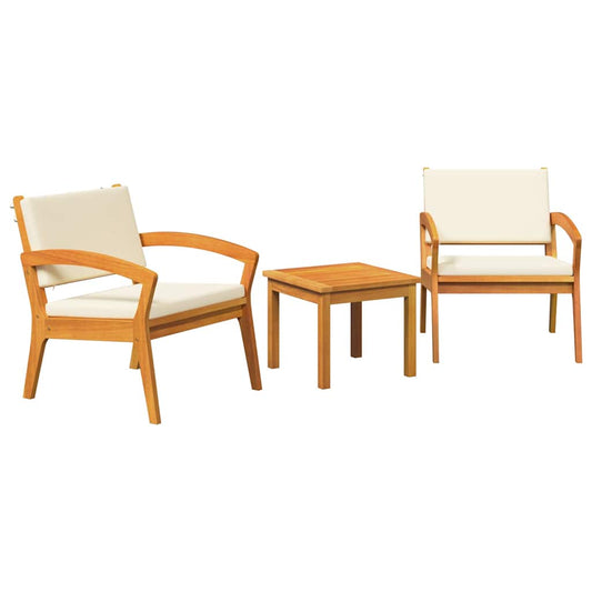 Bistrogarnitur Braun 45 x 45 x 38cm Massivholz Akazie