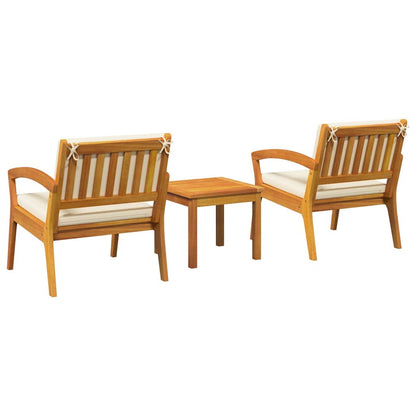 Bistrogarnitur Braun 45 x 45 x 38cm Massivholz Akazie