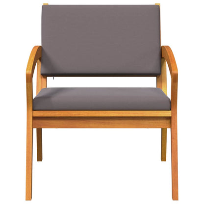 Gartenstuhl mit Kissen 2 pcs Braun Massivholz Akazie