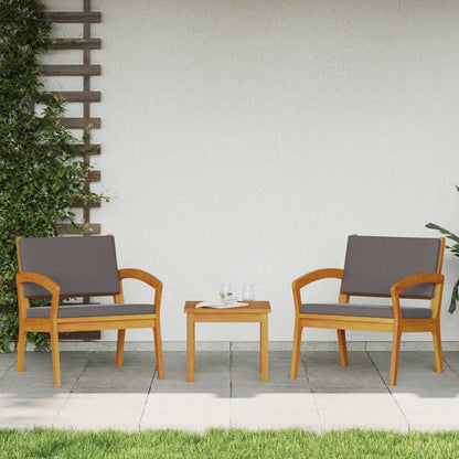 Bistrogarnitur Braun 45 x 45 x 38cm Massivholz Akazie