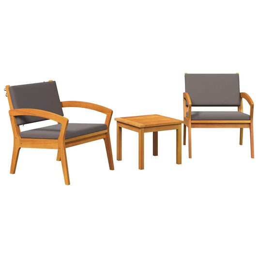 Bistrogarnitur Braun 45 x 45 x 38cm Massivholz Akazie