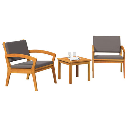 Bistrogarnitur Braun 45 x 45 x 38cm Massivholz Akazie