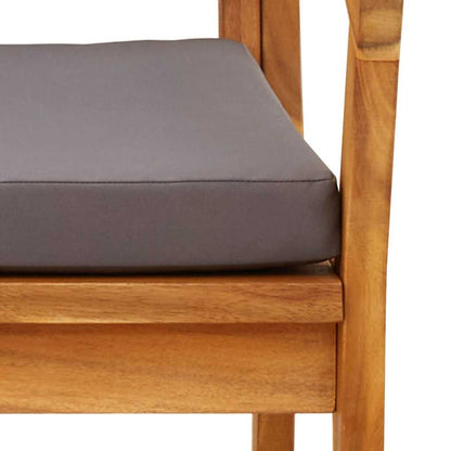 Gartenbank Braun Massivholz Akazie