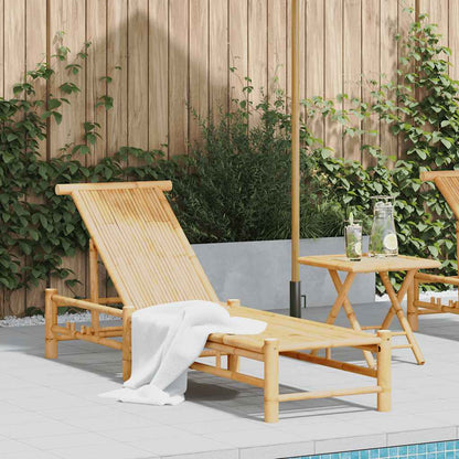 Sonnenliege 55x199x30 cm Bambus