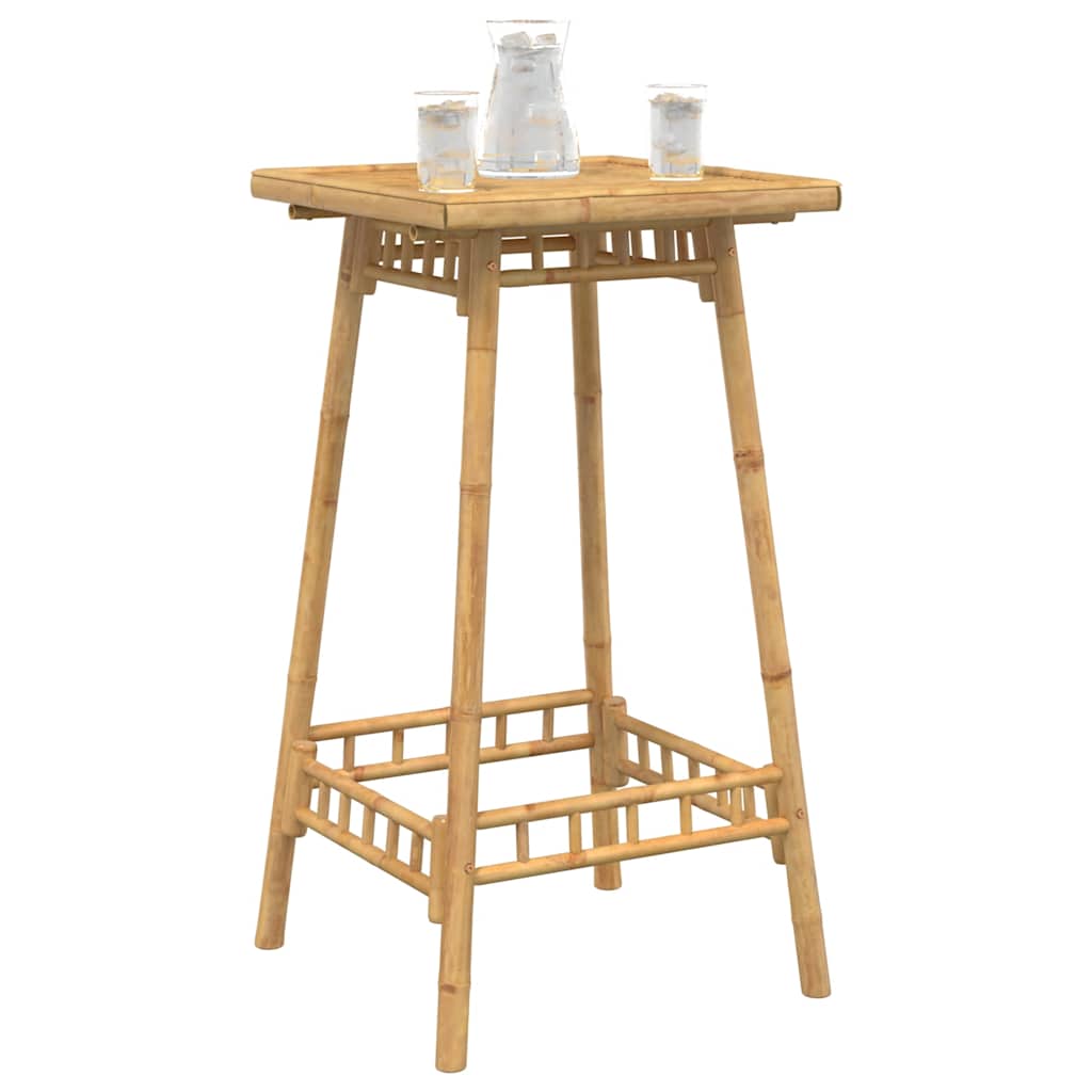 Garten-Bartisch Quadratisch 55x55x100 cm Bambus