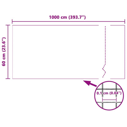 Insektenschutzgitter Weiß 60 x 1000 cm Stahl