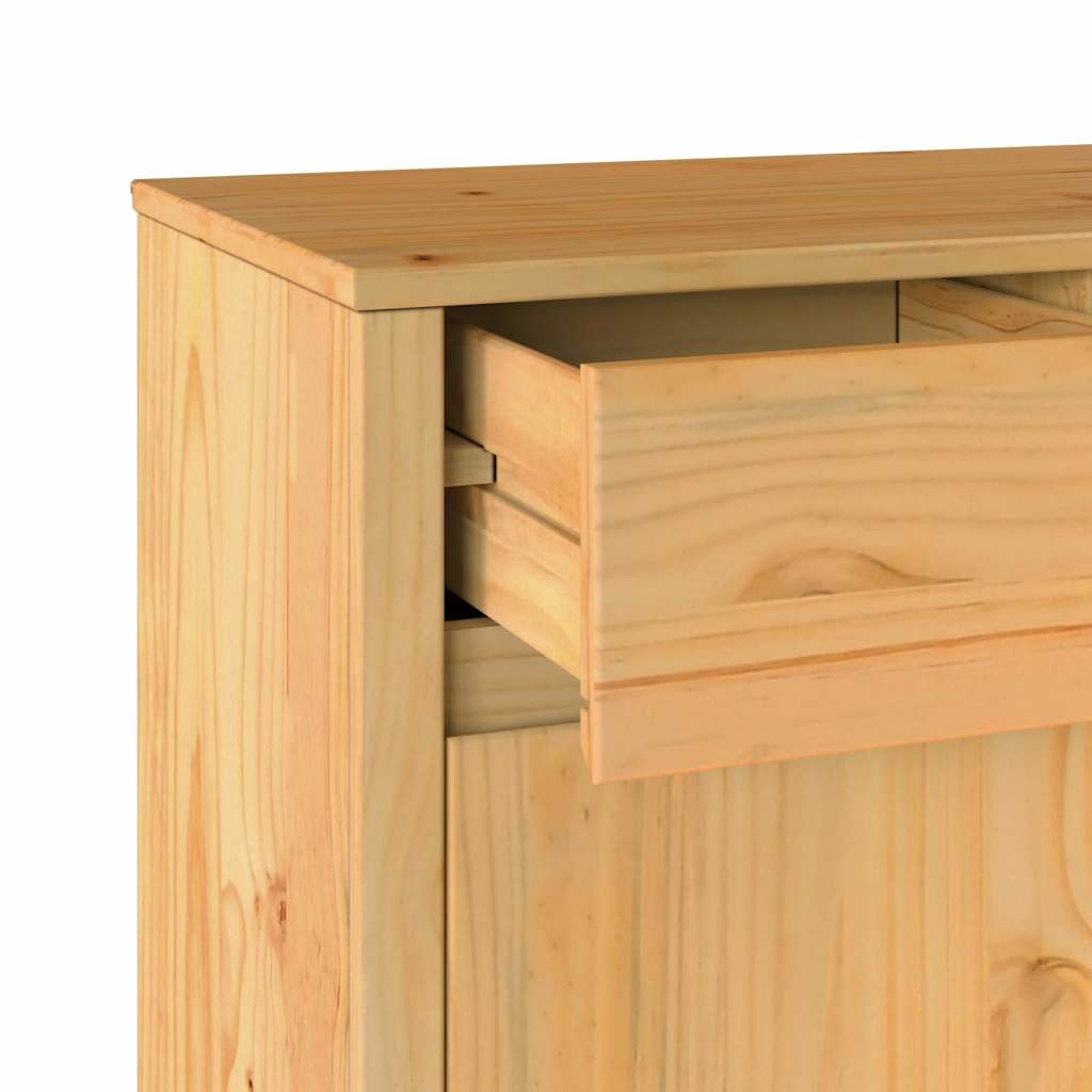 Braun 114 x 43 x 75.5 cm Massivholz Kiefer