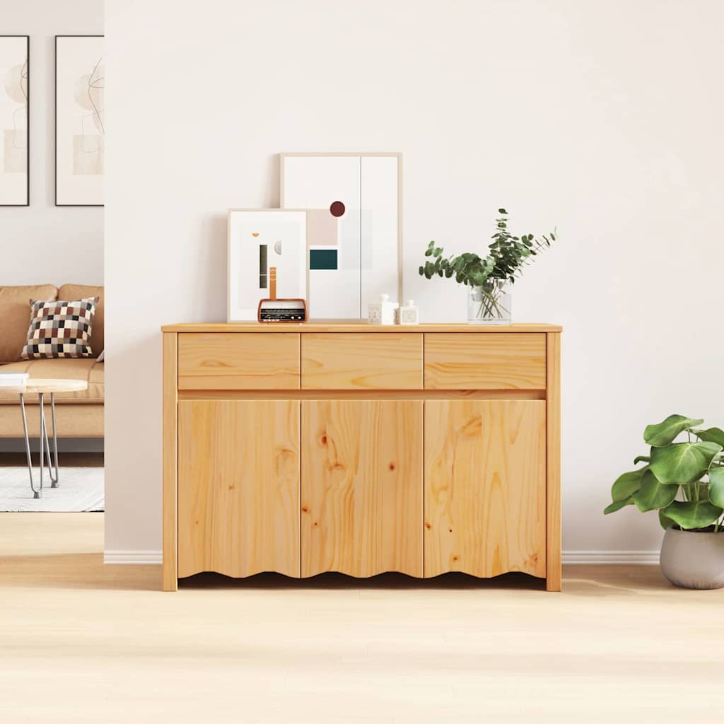 Braun 114 x 43 x 75.5 cm Massivholz Kiefer