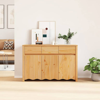 Braun 114 x 43 x 75.5 cm Massivholz Kiefer