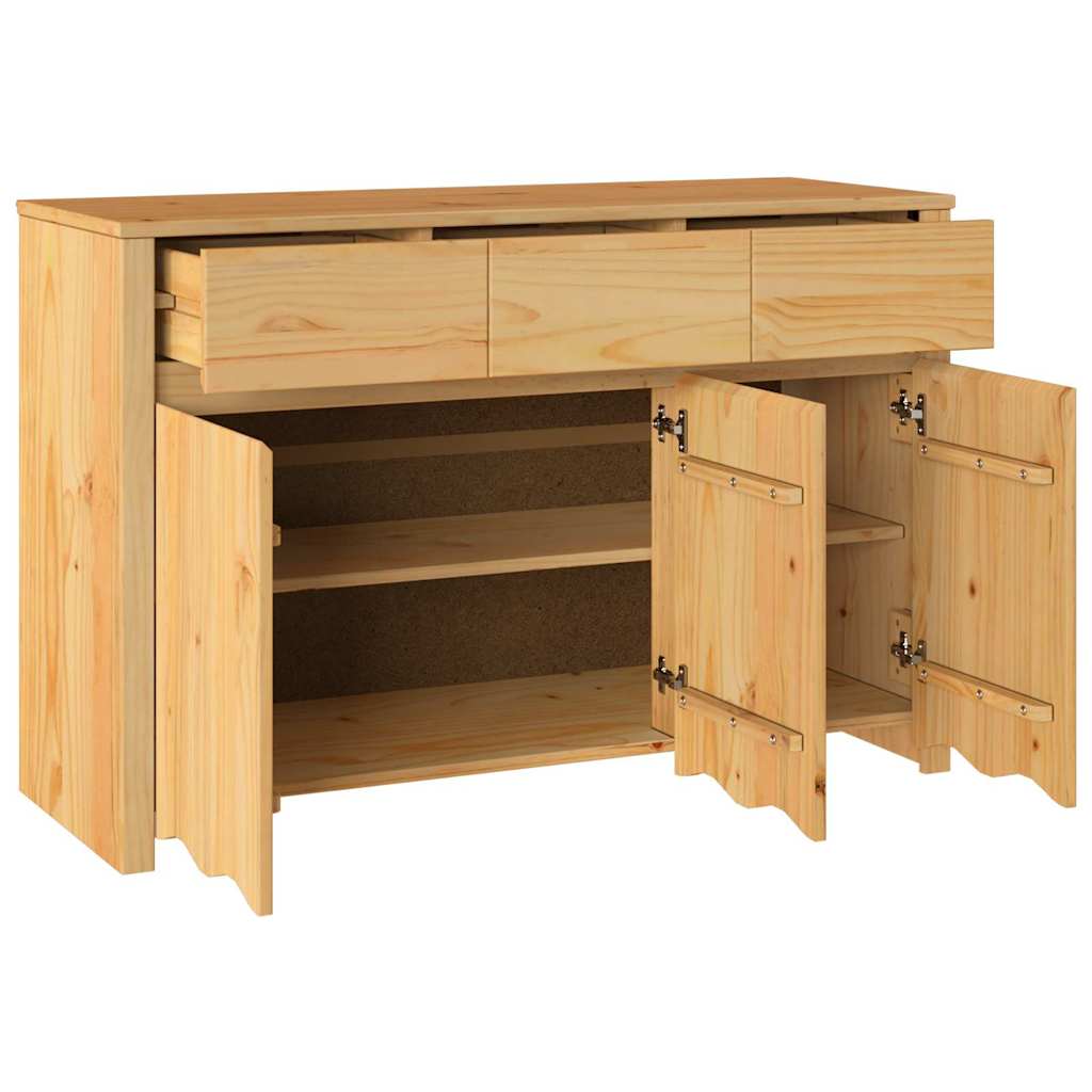 Braun 114 x 43 x 75.5 cm Massivholz Kiefer