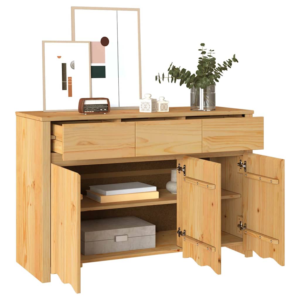 Braun 114 x 43 x 75.5 cm Massivholz Kiefer