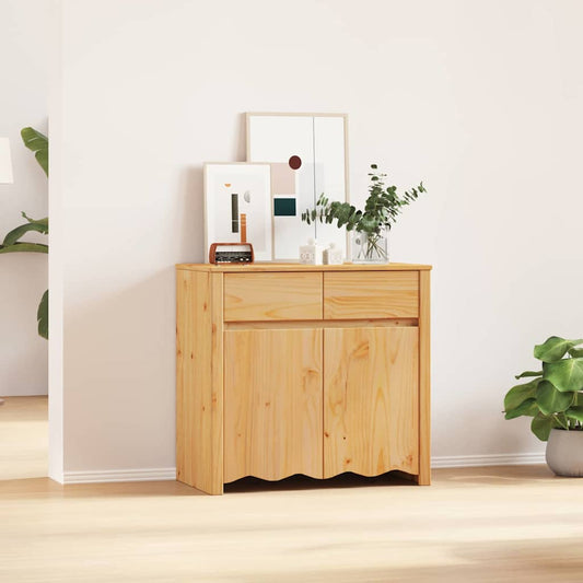 Sideboard Braun 79 x 43 x 75,5 cm Massivholz Kiefer