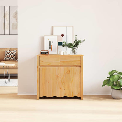 Sideboard Braun 79 x 43 x 75,5 cm Massivholz Kiefer
