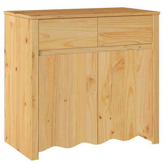 Sideboard Braun 79 x 43 x 75,5 cm Massivholz Kiefer