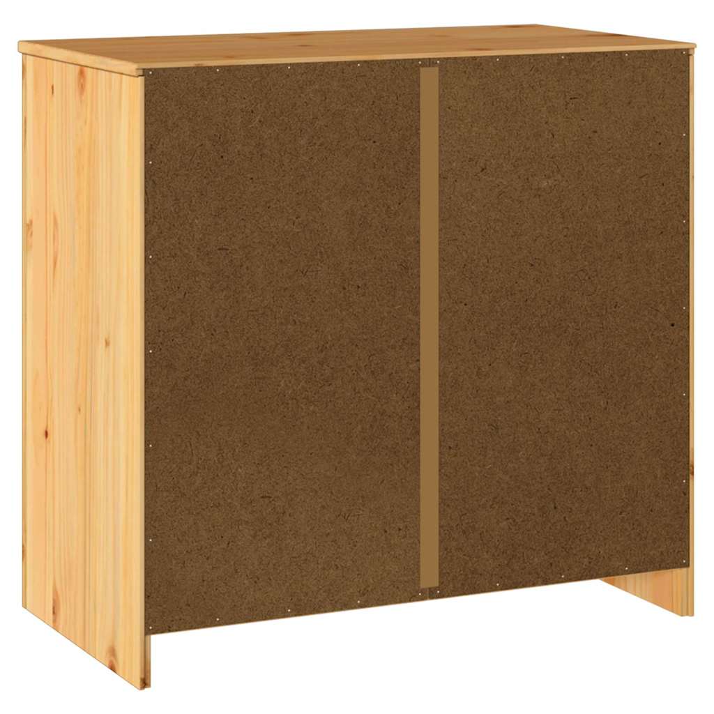 Sideboard Braun 79 x 43 x 75,5 cm Massivholz Kiefer
