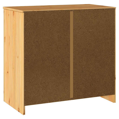 Sideboard Braun 79 x 43 x 75,5 cm Massivholz Kiefer