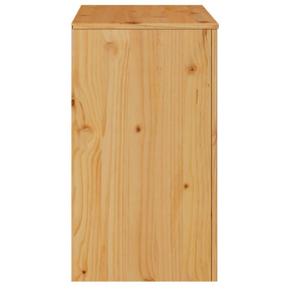 Sideboard Braun 79 x 43 x 75,5 cm Massivholz Kiefer