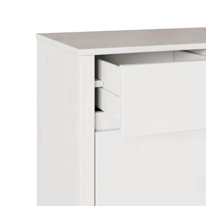 Sideboard Weiß 79 x 43 x 75,5 cm Massivholz Kiefer