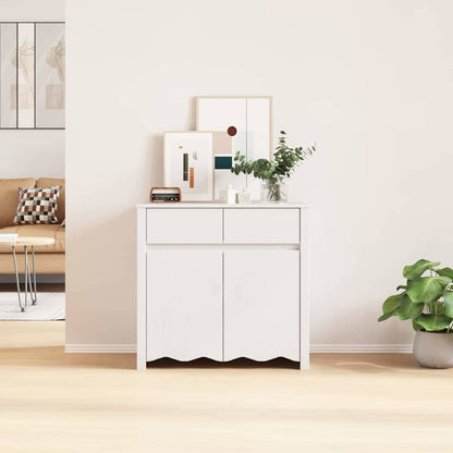 Sideboard Weiß 79 x 43 x 75,5 cm Massivholz Kiefer