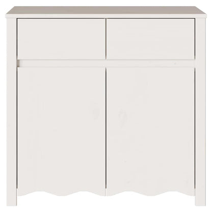 Sideboard Weiß 79 x 43 x 75,5 cm Massivholz Kiefer