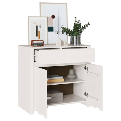 Sideboard Drammen Weiß 79 x 43 x 75,5 cm Massivholz Kiefer