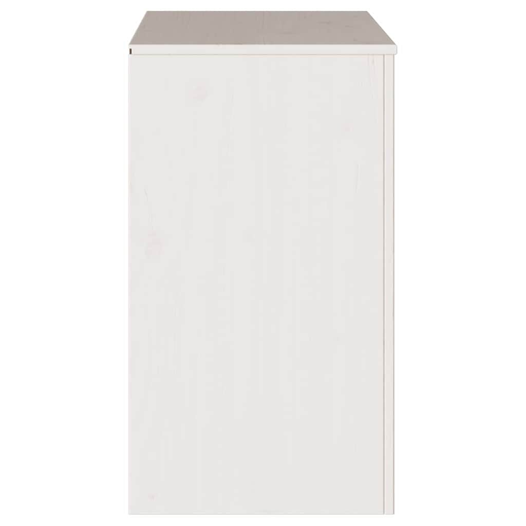 Sideboard Weiß 79 x 43 x 75,5 cm Massivholz Kiefer