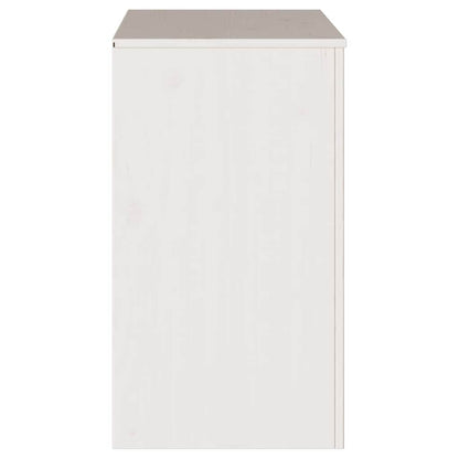Sideboard Weiß 79 x 43 x 75,5 cm Massivholz Kiefer