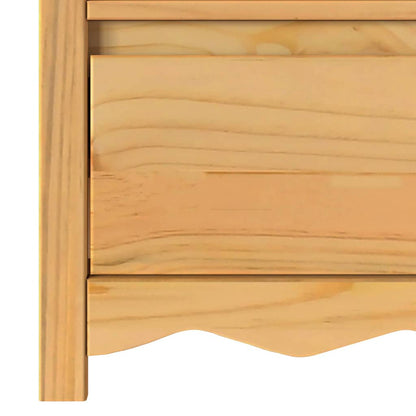 TV-Schrank Braun 99 x 43 x 55 cm Massivholz Kiefer