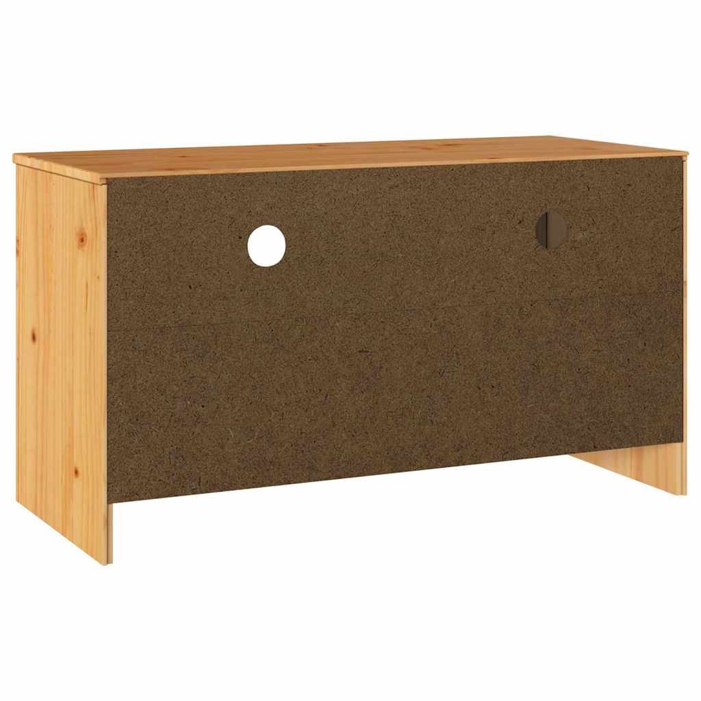 TV-Schrank Braun 99 x 43 x 55 cm Massivholz Kiefer