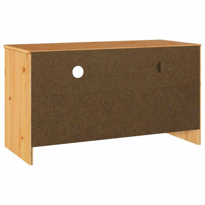 TV-Schrank Braun 99 x 43 x 55 cm Massivholz Kiefer