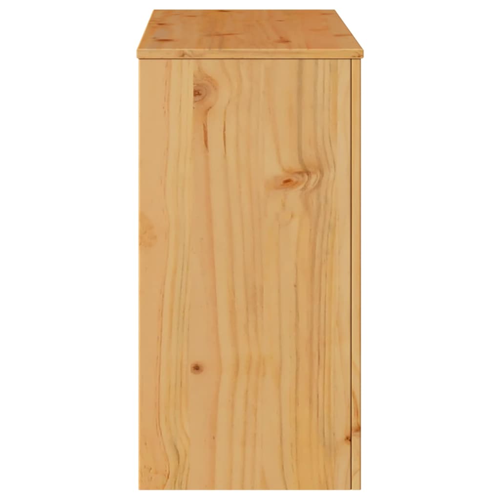 Konsolentisch Eiche 89,5 x 37 x 73 cm Massivholz Kiefer