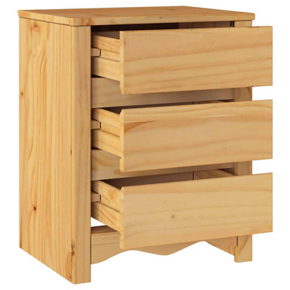 Nachttisch Drammen Eiche 45 x 35 x 56 cm Massivholz Kiefer