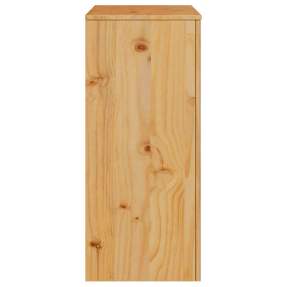 Kommode mit Regal Braun 76,5 x 40 x 91 cm Massivholz Kiefer