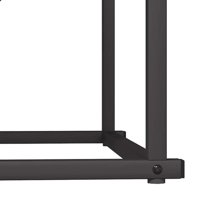 Brennholzregal Schwarz 70x43x34,5 cm Kaltgewalzter Stahl