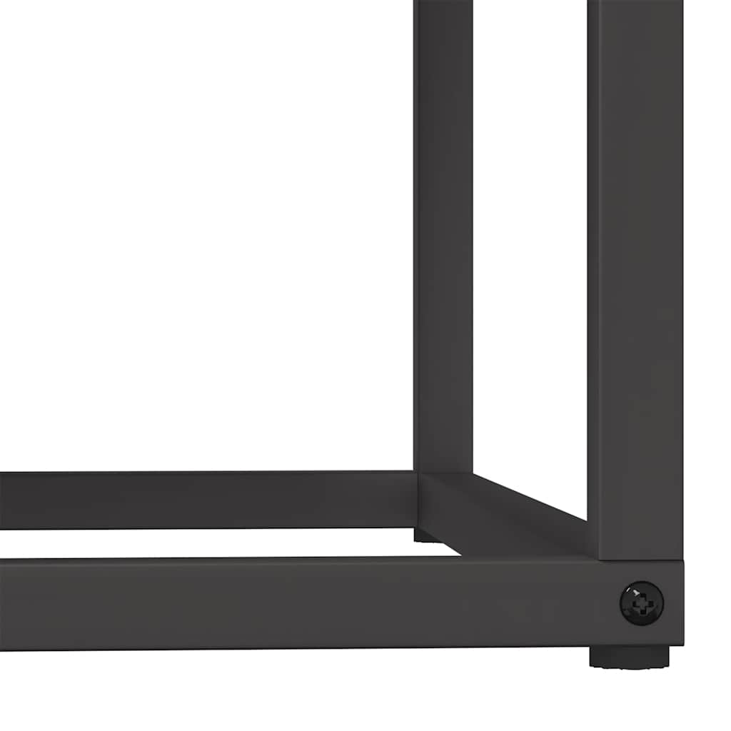 Brennholzregal Schwarz 69,5x35x81 cm Kaltgewalzter Stahl