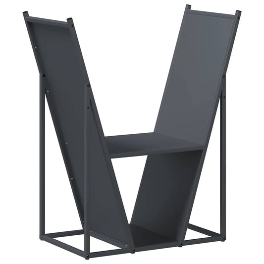 Brennholzregal Anthrazit 69,5x35x81 cm Kaltgewalzter Stahl