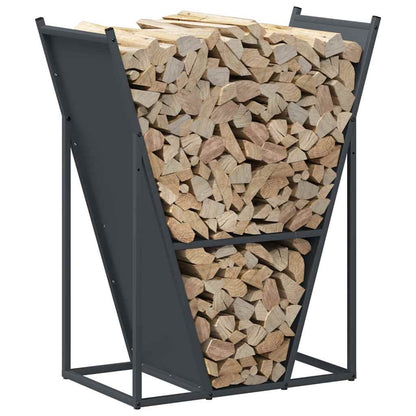 Brennholzregal Anthrazit 69,5x35x81 cm Kaltgewalzter Stahl