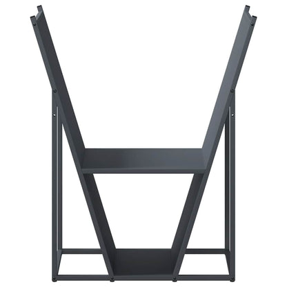 Brennholzregal Anthrazit 69,5x35x81 cm Kaltgewalzter Stahl