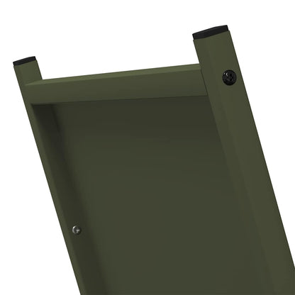 Brennholzregal Olivgrün 69,5x35x81 cm Kaltgewalzter Stahl