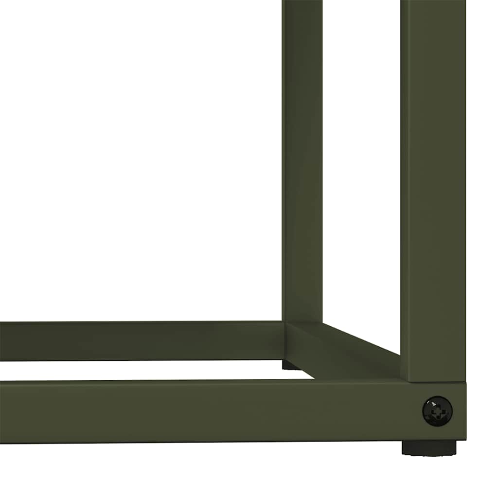 Brennholzregal Olivgrün 69,5x35x81 cm Kaltgewalzter Stahl