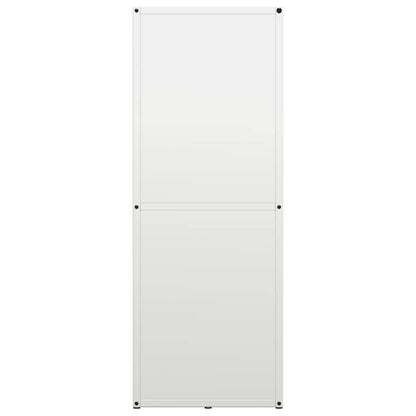 Brennholzregal Weiß 40x30x80 cm Kaltgewalzter Stahl
