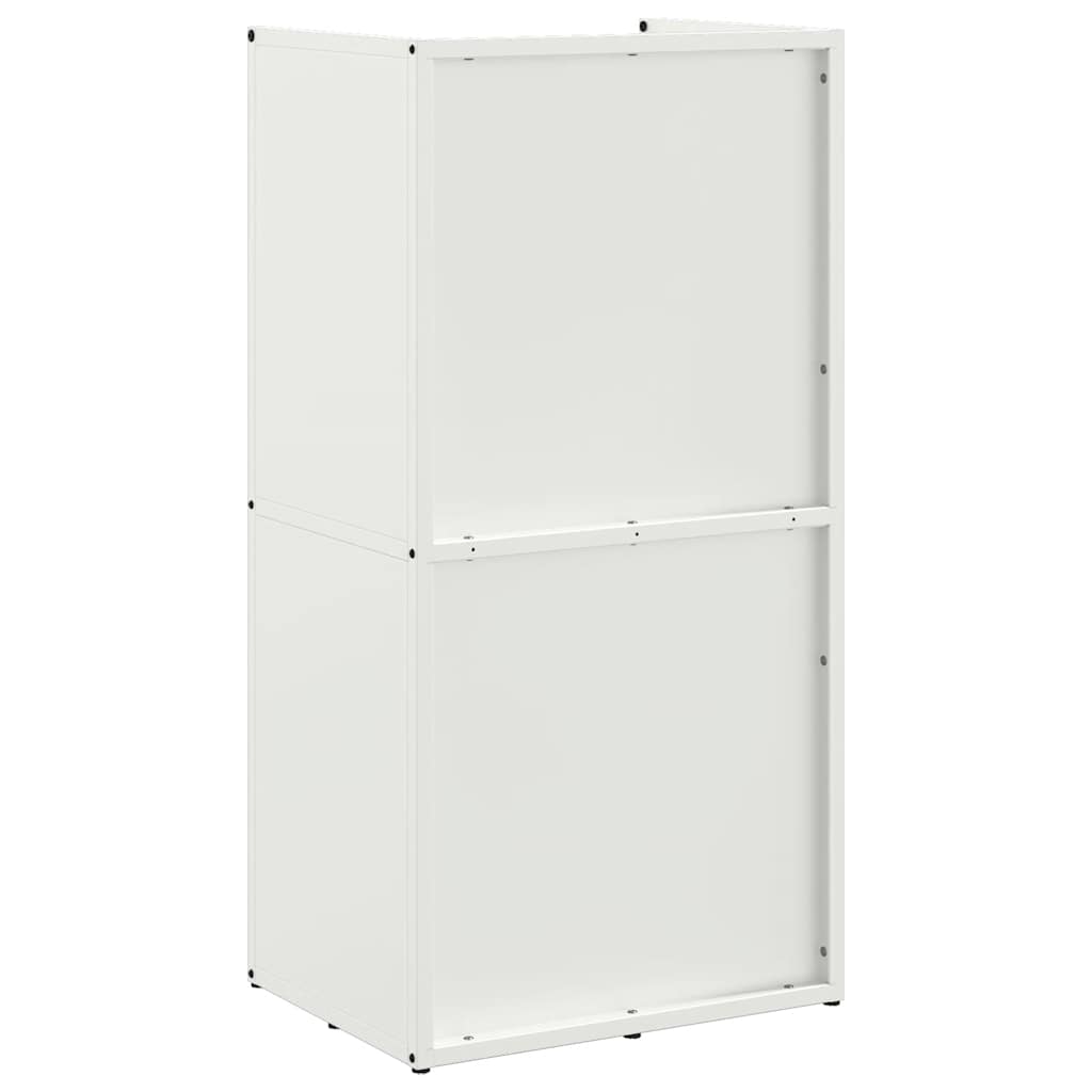 Brennholzregal Weiß 40x30x80 cm Kaltgewalzter Stahl