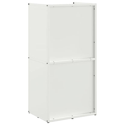 Brennholzregal Weiß 40x30x80 cm Kaltgewalzter Stahl