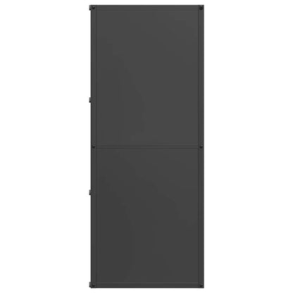 Brennholzregal Schwarz 40x30x75 cm Kaltgewalzter Stahl