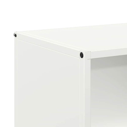 Brennholzregal Weiß 40x30x75 cm Kaltgewalzter Stahl