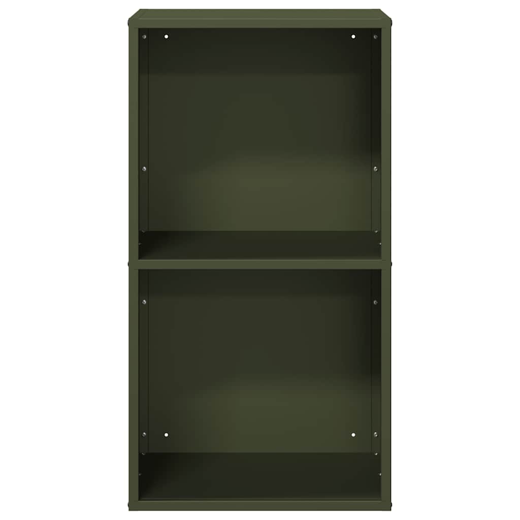 Brennholzregal Olivgrün 40x30x75 cm Kaltgewalzter Stahl