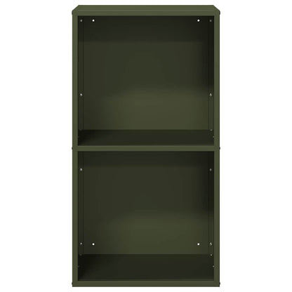 Brennholzregal Olivgrün 40x30x75 cm Kaltgewalzter Stahl